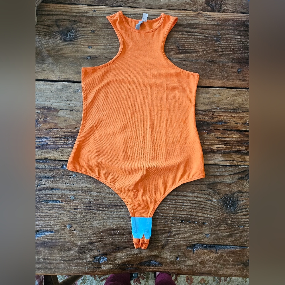 NWT Orange ASOS Bodysuit - Picture 2 of 9